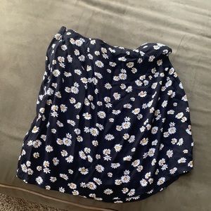 Hollister ultra high rise black sunflower skirt